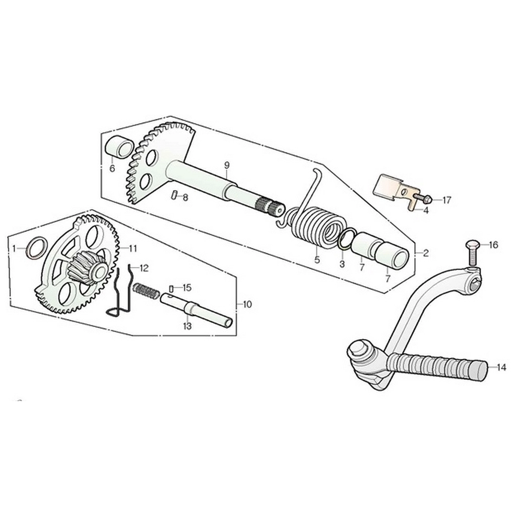 DAELIM YC125 (DL125ARM) AYAK MARS PEDALI #DL125-ARM E1114